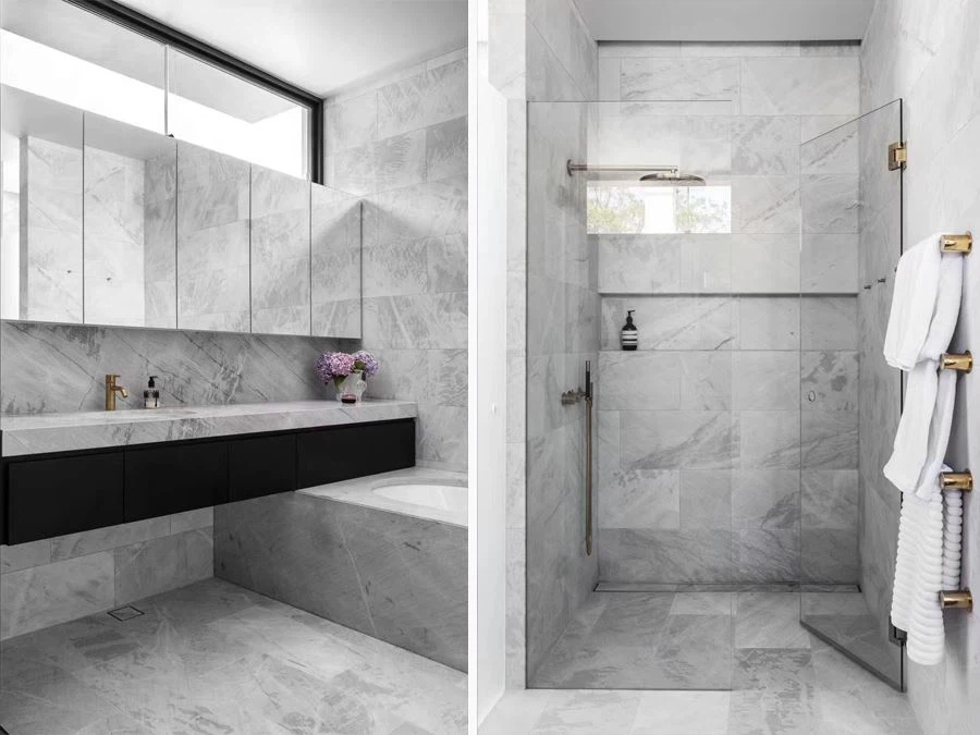 Lais Grey Marble Bathroom