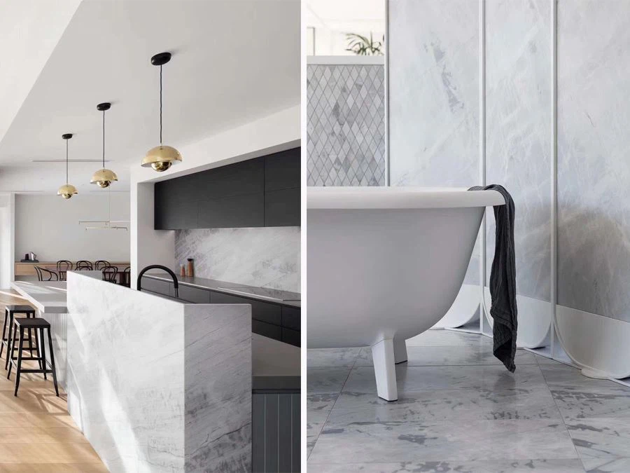 Grigio Lais Marble Covering