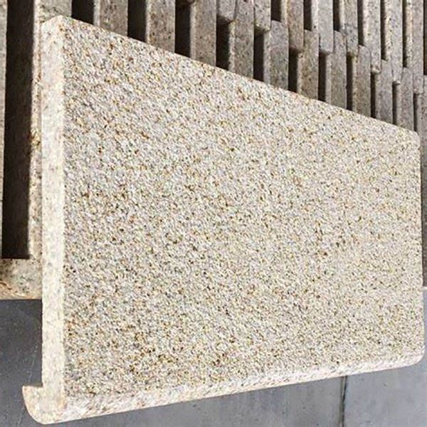 Sunset Gold Granite Pool Coping Bushammered